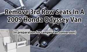How to remove 3rd row seats Honda Odyssey